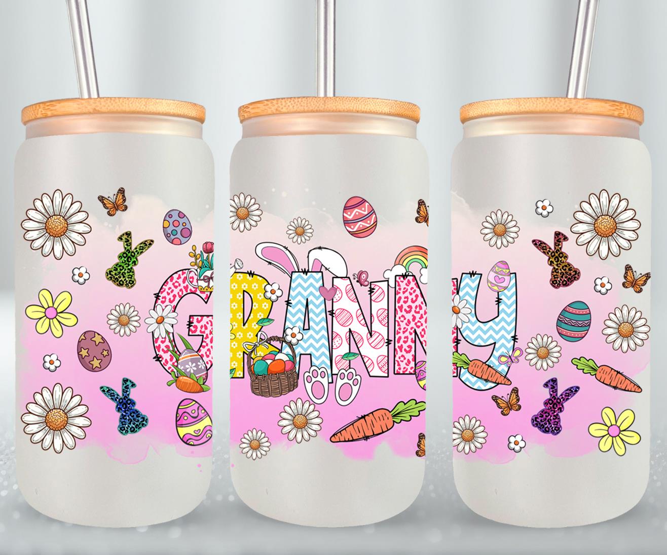 Granny Easter Day-10356 - glass can