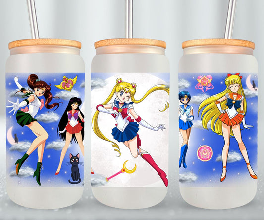 Moon Girls - glass can