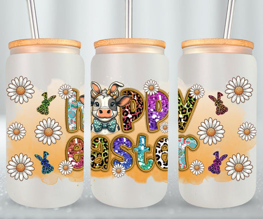 Cow Easter Day-10298 - glass can