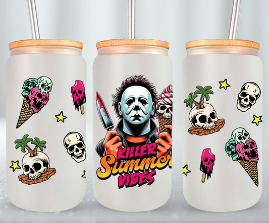 Killer Summer Vibes - glass can