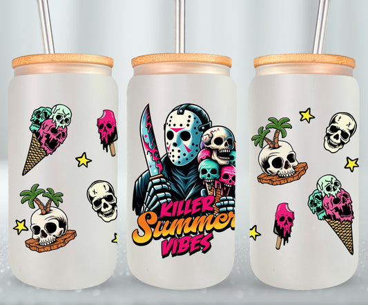 Killer Summer Vibes - glass can