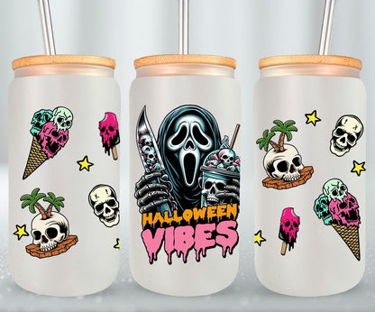 Halloween Vibes - glass can