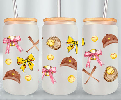 Baseball Coquette-10244 - glass can