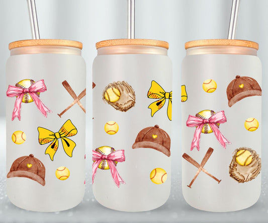 Baseball Coquette-10244 - glass can