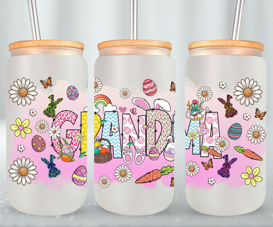 Grandma Easter Day-10355 - glass can