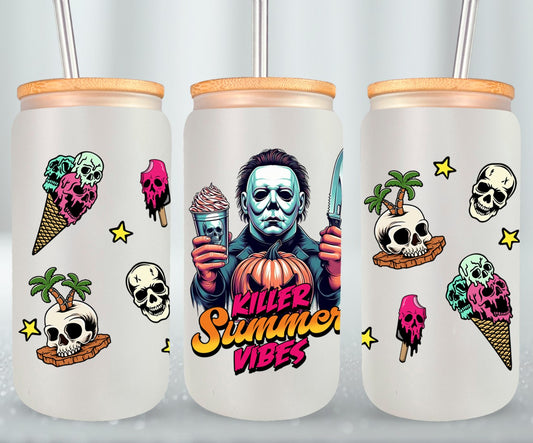 Killer Summer Vibes - glass can