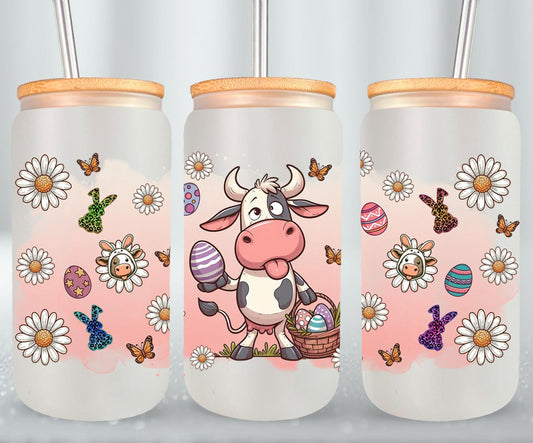 Cow Easter Day-10294 - glass can