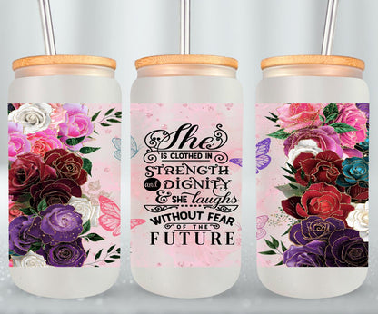 She Is Clothed In-9910 - glass can