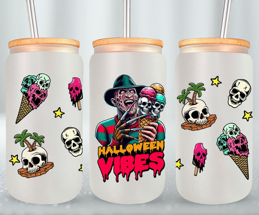 Halloween Vibes - glass can
