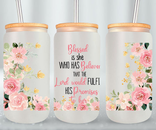 Blessed-10189 - glass can