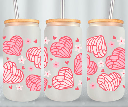 Concha Heart-10098 - glass can