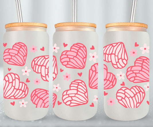 Concha Heart-10098 - glass can