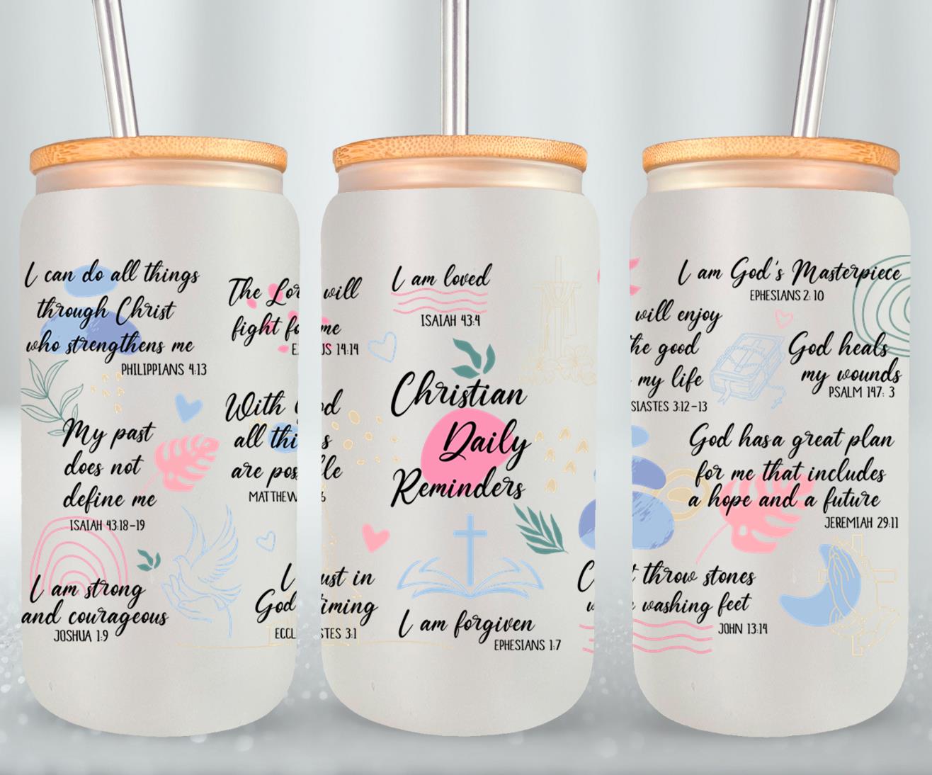 Christian Daily Reminders-10193 - glass can