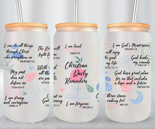 Christian Daily Reminders-10193 - glass can
