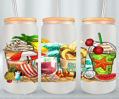 Summer Vibes Coffee Cups-10689 - glass can