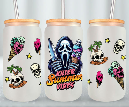 Killer Summer Vibes - glass can