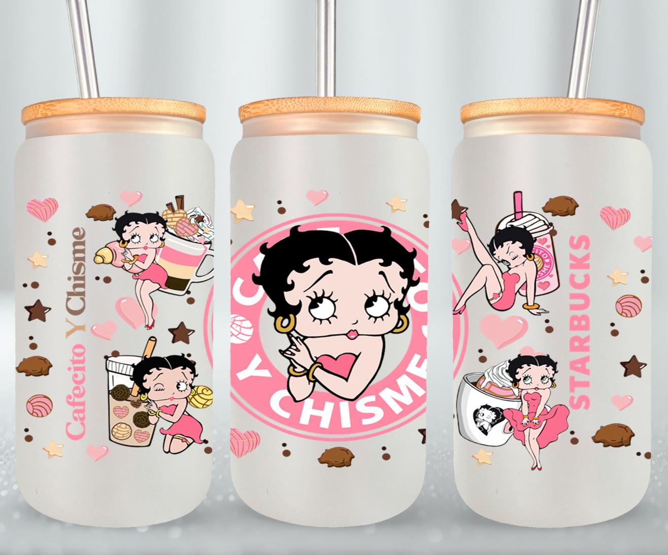 Cafecito y Chisme Sexy Girl-10029 - glass can