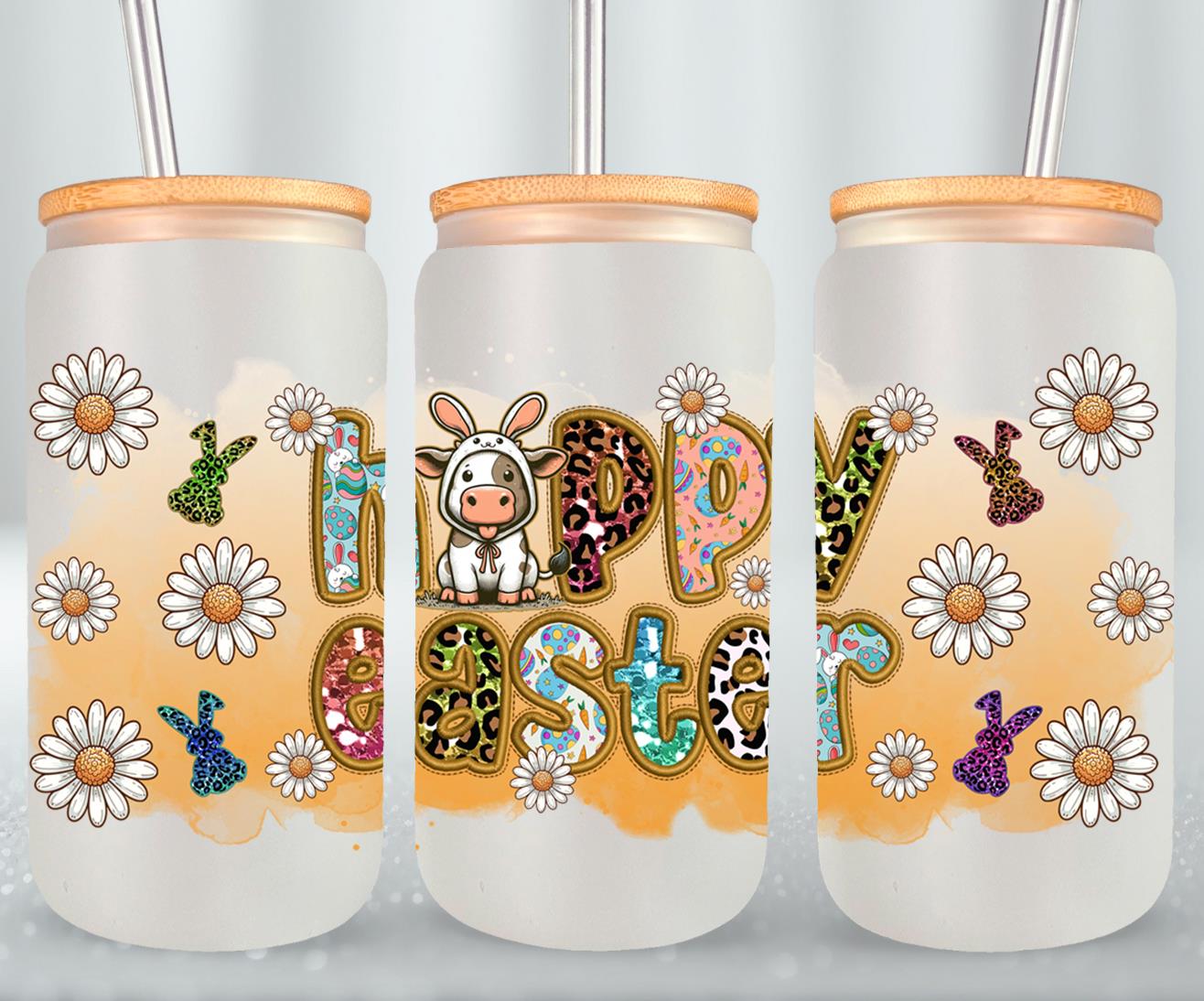 Cow Easter Day-10313 - glass can