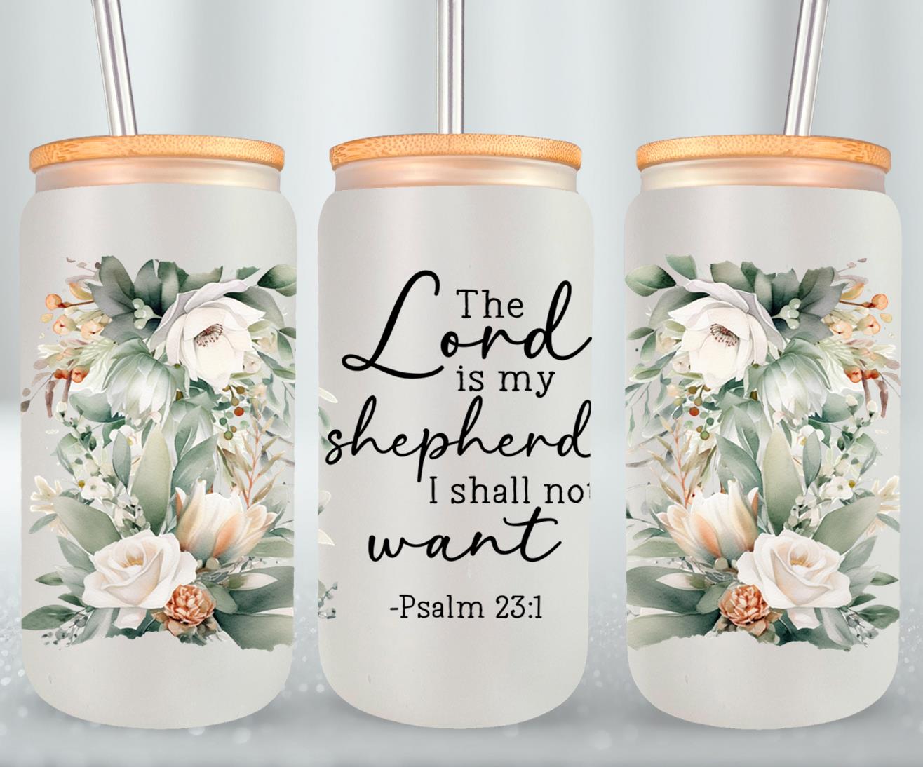 The Lord Is My Shepherd-10227 - glass can
