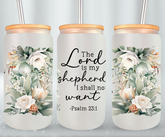 The Lord Is My Shepherd-10227 - glass can