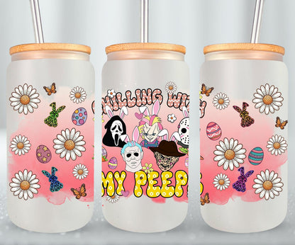 Easter Horror Killer-10333 - glass can