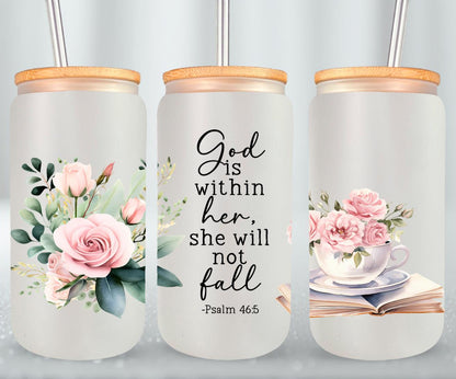 God Is Within Her-10204 - glass can