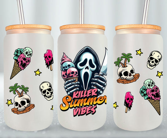 Killer Summer Vibes - glass can
