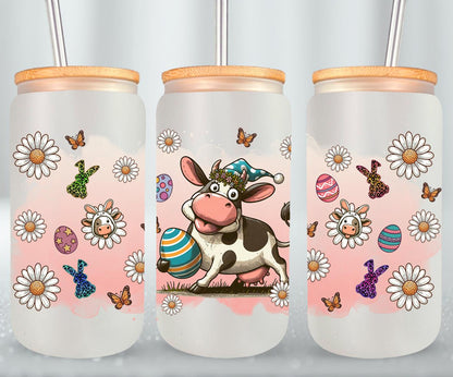 Cow Easter Day-10310 - glass can