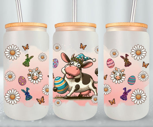 Cow Easter Day-10310 - glass can