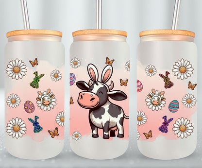 Cow Easter Day-10304 - glass can