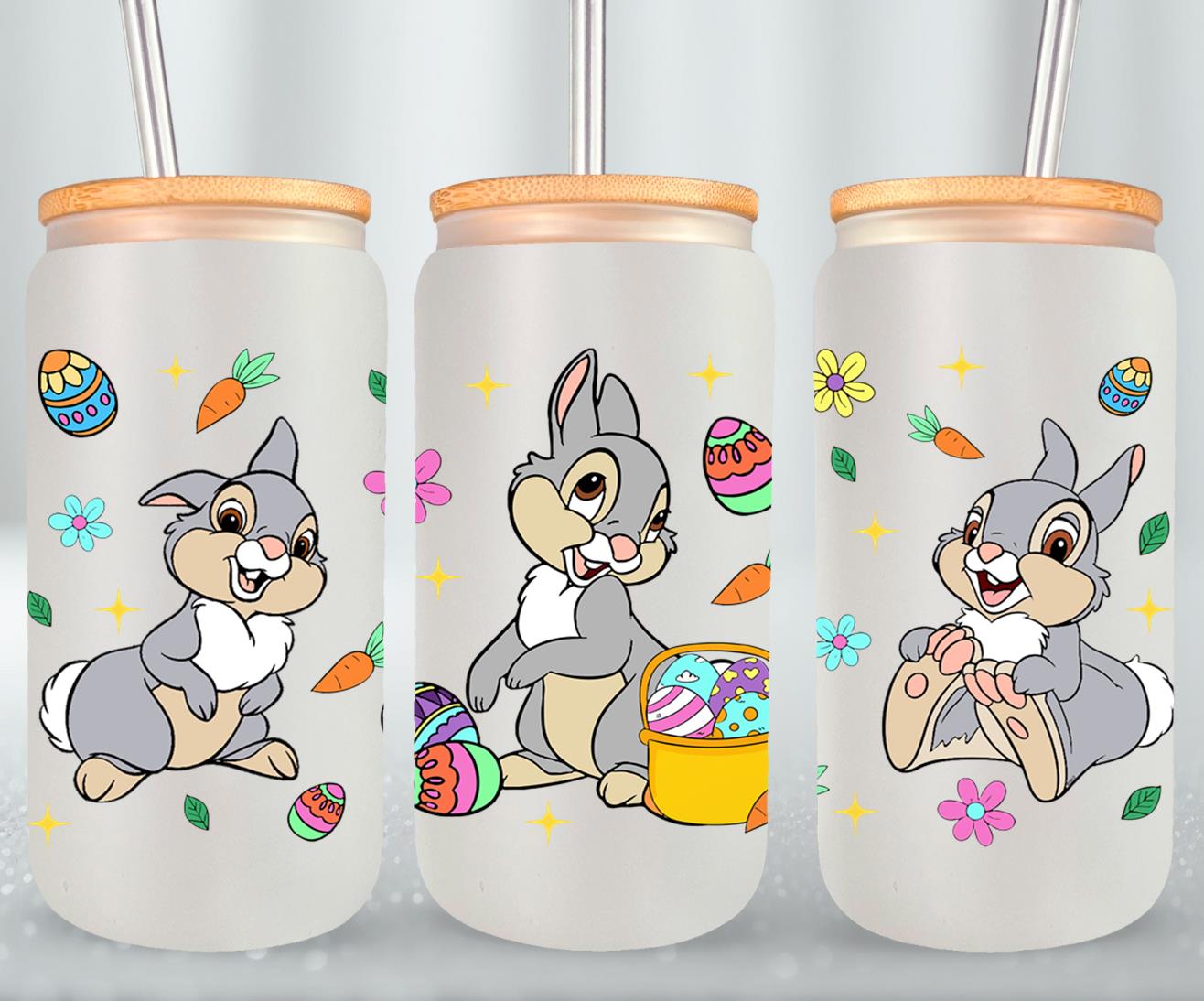 Easter Bunny-10322 - glass can