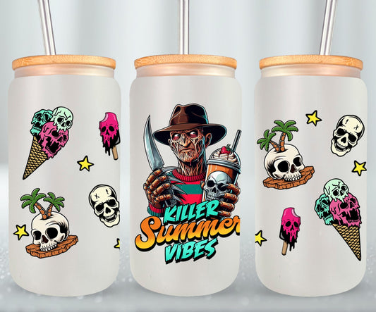 Killer Summer Vibes - glass can