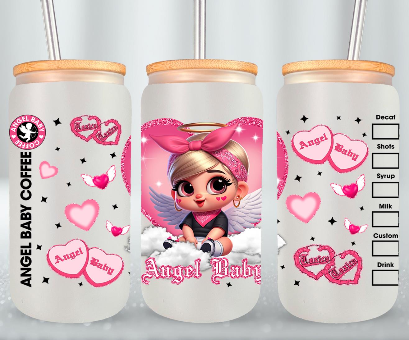 Angel Baby-10121 - glass can