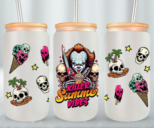 Killer Summer Vibes - glass can