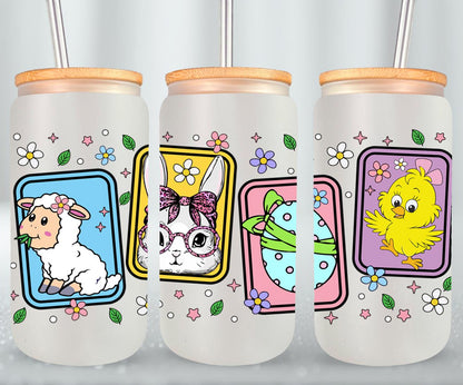 Easter Animals-10321 - glass can