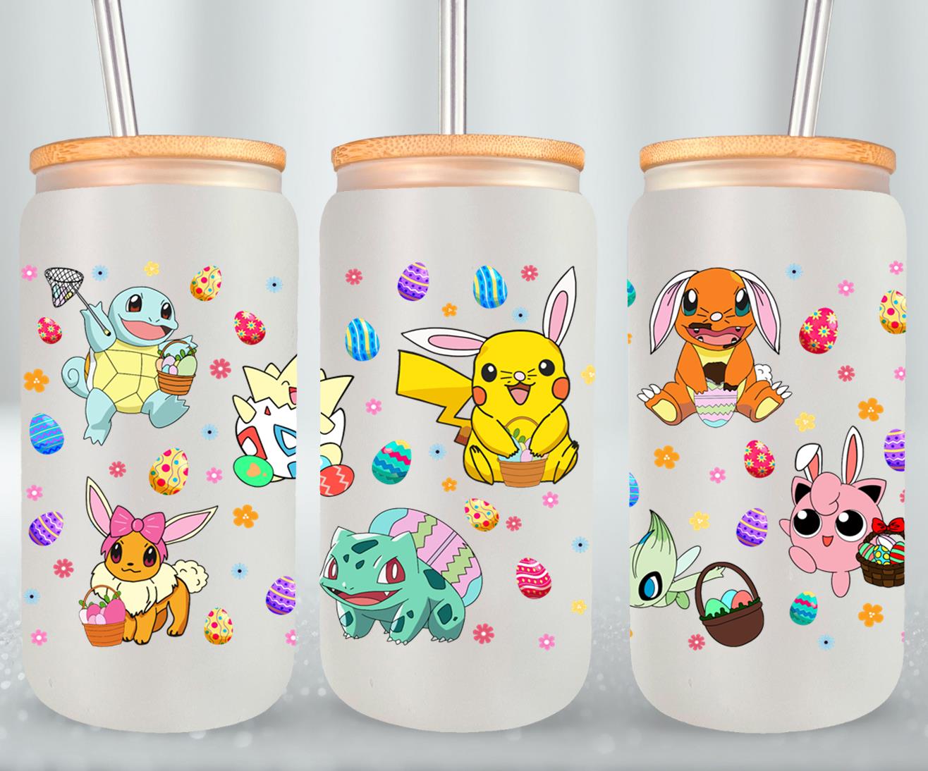 Easter Pokemon-10341 - glass can