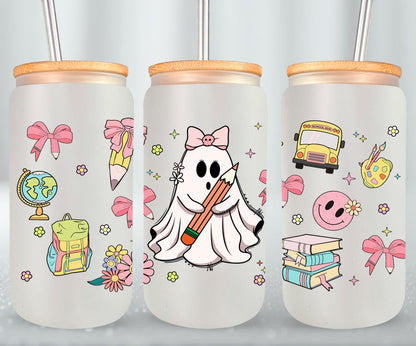 Back to School - glass can