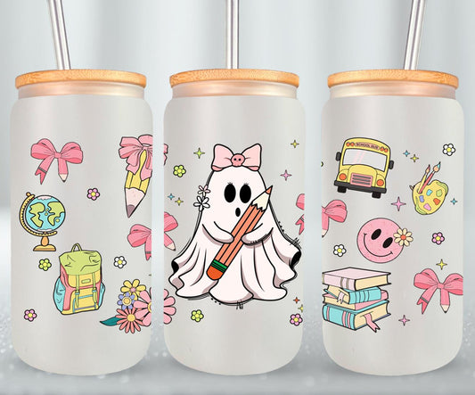 Back to School - glass can