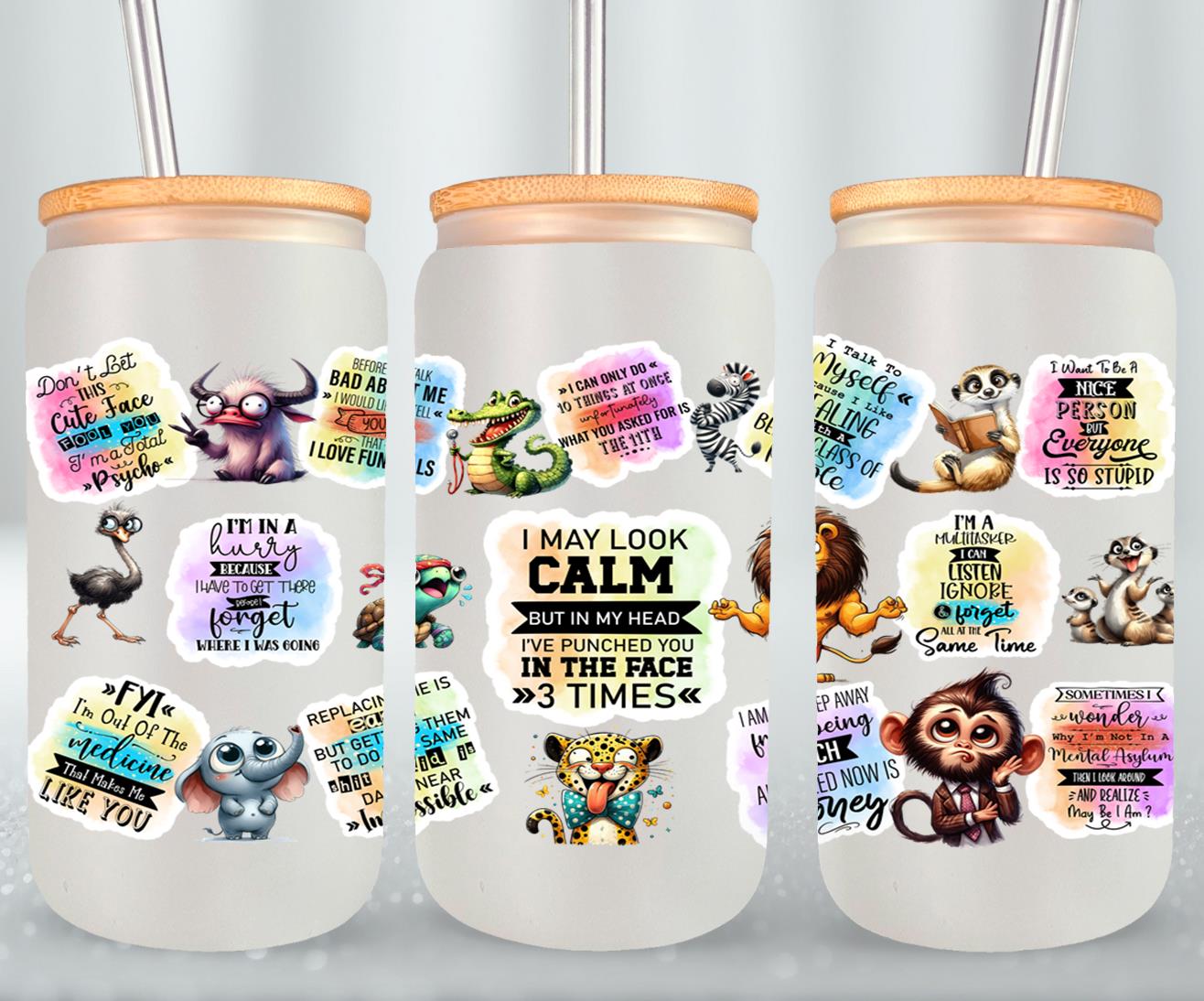 I May Look Calm-9897 - glass can