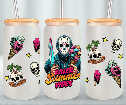 Killer Summer Vibes - glass can