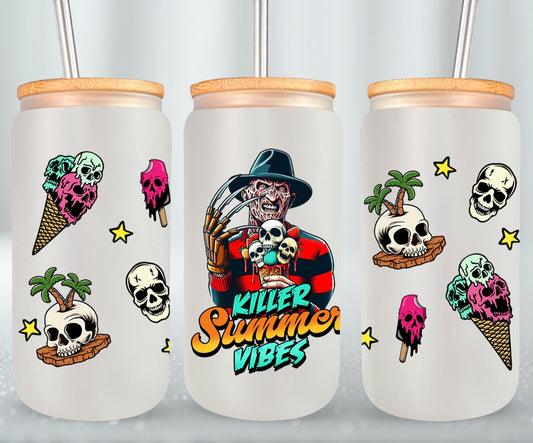 Killer Summer Vibes - glass can