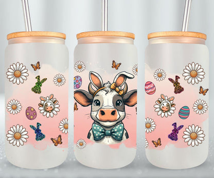 Cow Easter Day-10300 - glass can