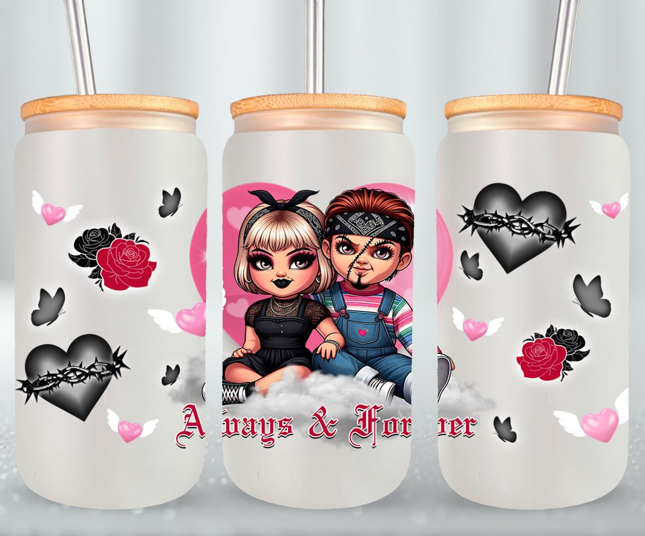 Always and Forever-10115 - glass can