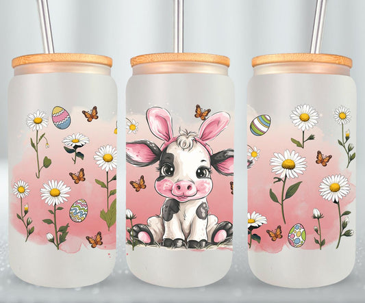 Cow Easter Day-10318 - glass can