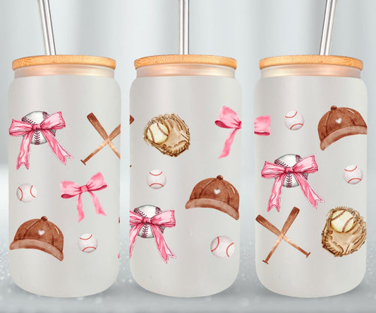 Baseball Coquette-10243 - glass can
