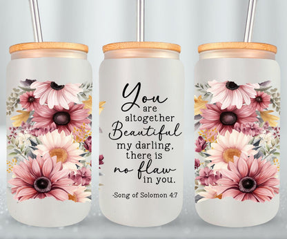 You Are Beautiful-10233 - glass can