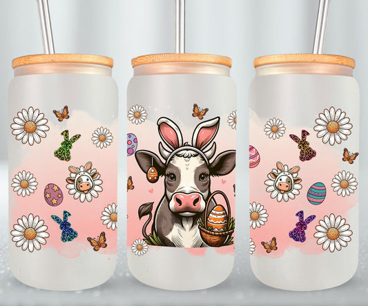 Cow Easter Day-10302 - glass can