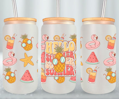 Hello Summer 2-10640 - glass can