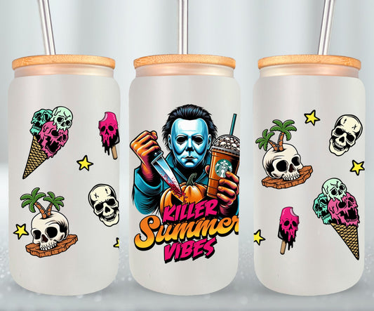 Killer Summer Vibes - glass can