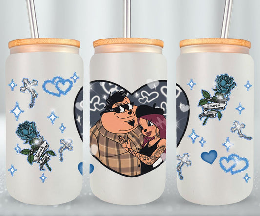 Cholos Cartoon-10159 - glass can
